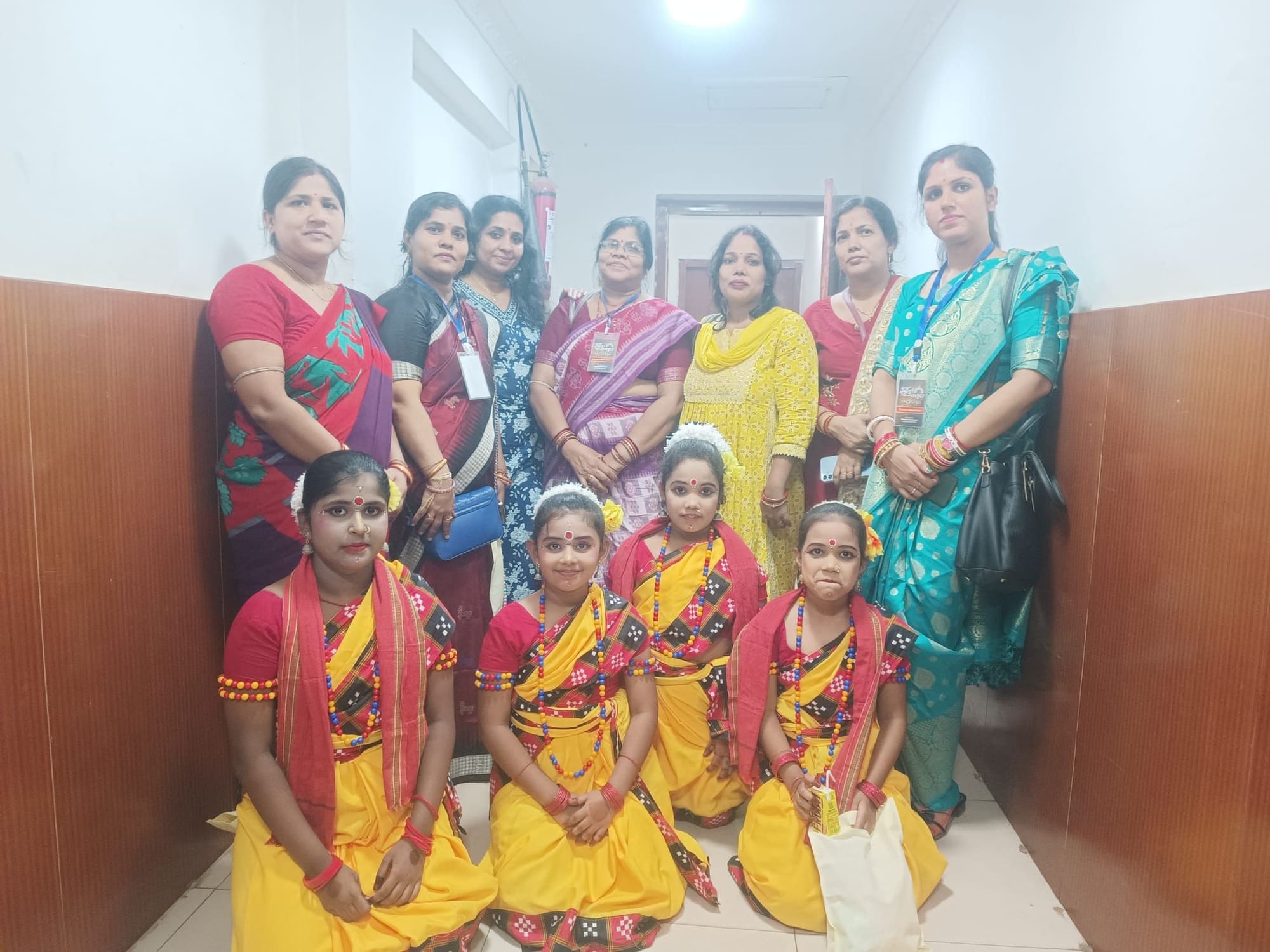 Nrutyatrupti dance formation on stage