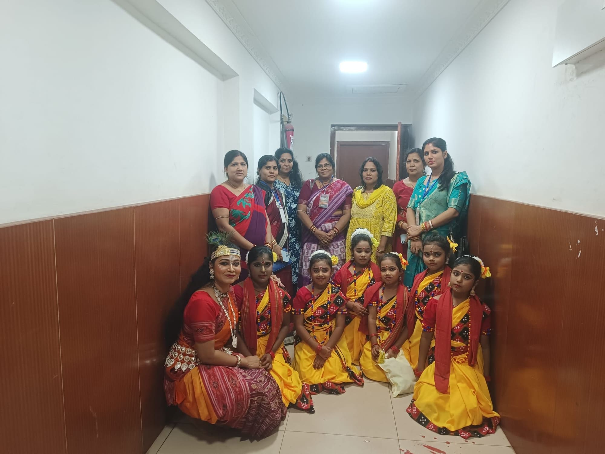 Junior dancers performing at Nrutyatrupti annual showcase