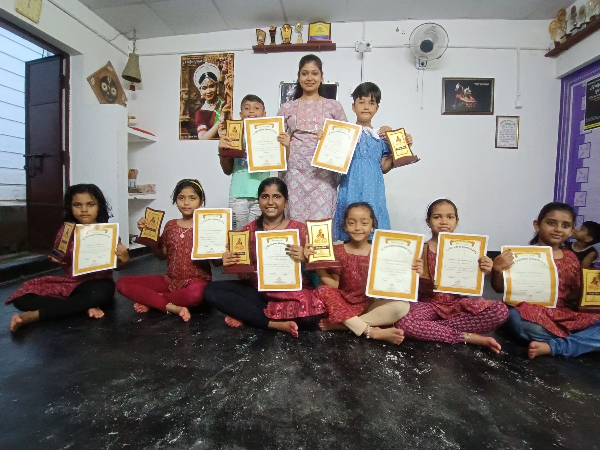 Studio class session at Nrutyatrupti Dance Academy